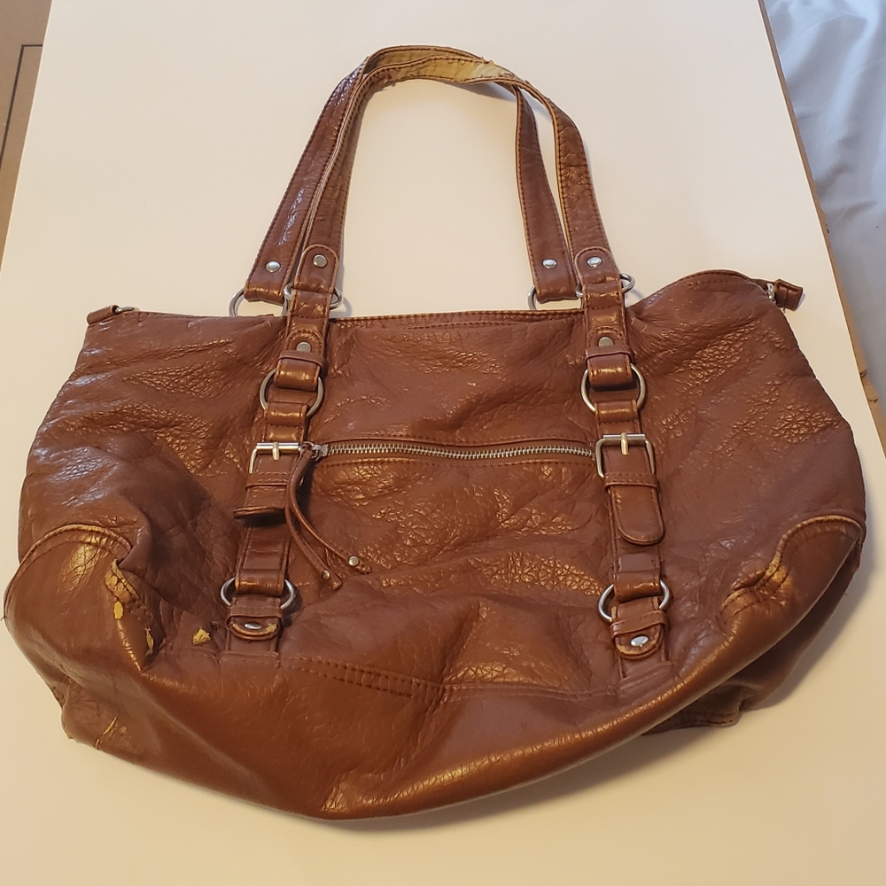 Candie's Brown faux leather large purse